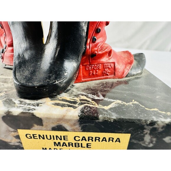 Vintage Fontanini Depose Italy 943 Silly Clown Figurine On Carrara Marble Base - Picture 12 of 16